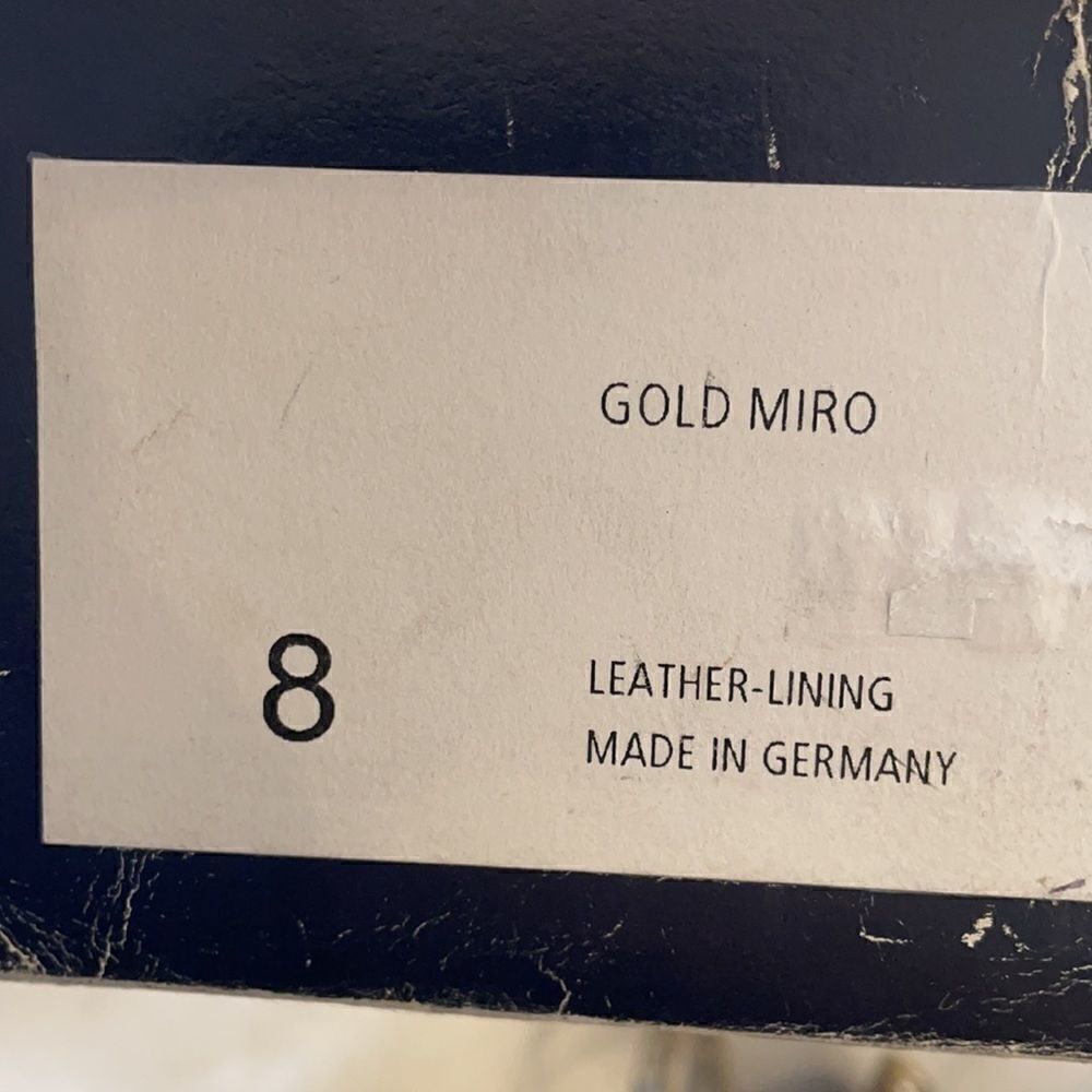 PETER KAISER GOLD MIRO SHOES. NEW - Picture 8 of 10